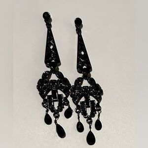 Chic Black Dangle Earrings